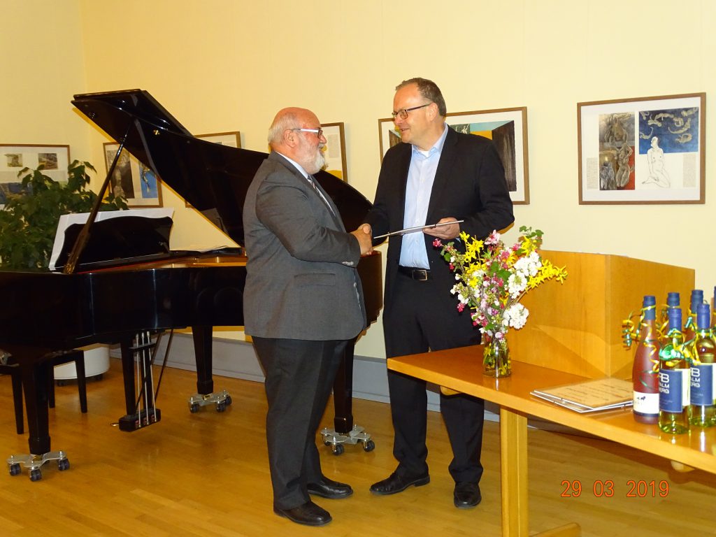 Ehrung von Altbürgermeister und Ehrenbürger Norbert Buch